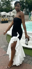 Elegant Black Mermaid Long Formal Dress to Impress,MB11046