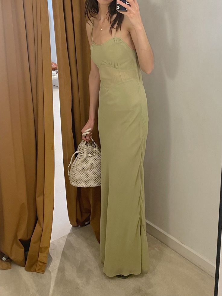 Elegant Light Brown Spaghetti Strap Mermaid Sleeveless Evening Prom Dresses,MB134