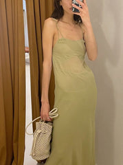 Elegant Light Brown Spaghetti Strap Mermaid Sleeveless Evening Prom Dresses,MB134