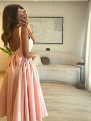 Cute Pink A-line Long Formal Dress to Impress,MB11034
