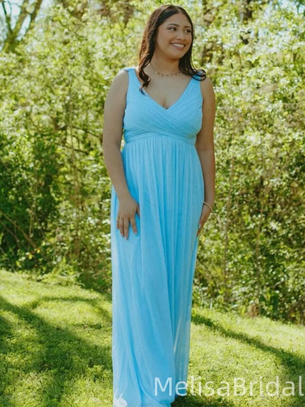 Elegant Blue A-line Long Formal Dress to Impress,MB11195