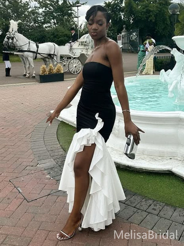 Elegant Black Mermaid Long Formal Dress to Impress,MB11046
