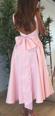 Cute Pink A-line Long Formal Dress to Impress,MB11034