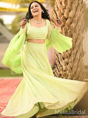 Elegant Green Lone Sleeve Long Formal Dress to Impress,MB11112